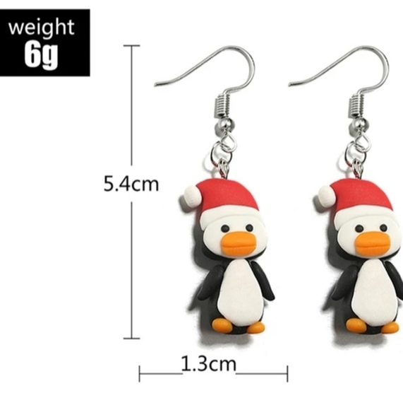 none Jewelry - Penguin  Earrings Handmade Christmas